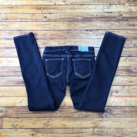 TEXTILE Elizabeth and James Debbie dark blue skinny low rise sexy jeans size 25 - Picture 3 of 11